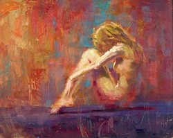 Introspection by Henry Asencio - Original Painting on Board sized 20x16 inches. Available from Whitewall Galleries