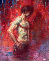 Shadow by Henry Asencio - Original Painting on Board sized 24x30 inches. Available from Whitewall Galleries