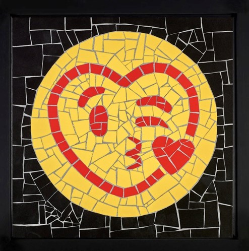 Love Heart by David Arnott - Framed Original Mosaic