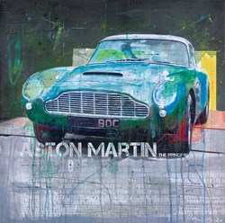 The DB5 by Markus Haub - Original Painting on Box Canvas sized 32x32 inches. Available from Whitewall Galleries