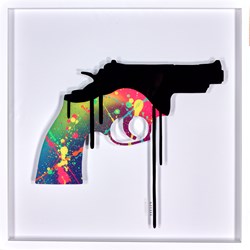 Revolver (Rainbow) by VeeBee - Original sized 19x19 inches. Available from Whitewall Galleries