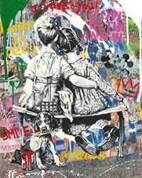 Work Well Together by Mr. Brainwash - Original Mixed Media on Paper sized 16x20 inches. Available from Whitewall Galleries