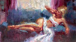 Morning Illumination by Henry Asencio - Original Painting on Board sized 20x36 inches. Available from Whitewall Galleries