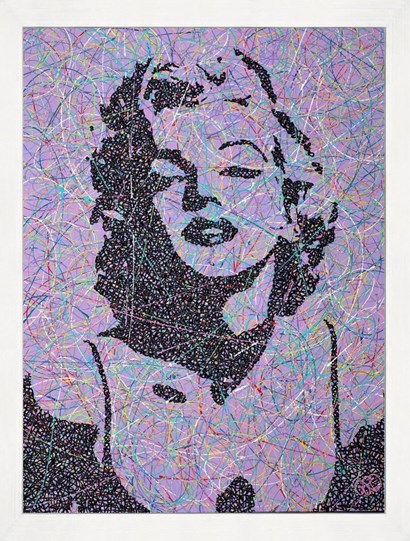 Monroe by Jim Dowie - Framed Original Painting on Box Canvas