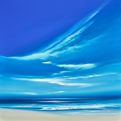 Tranquil Skies by Jonathan Shaw - Original Painting on Board sized 30x30 inches. Available from Whitewall Galleries
