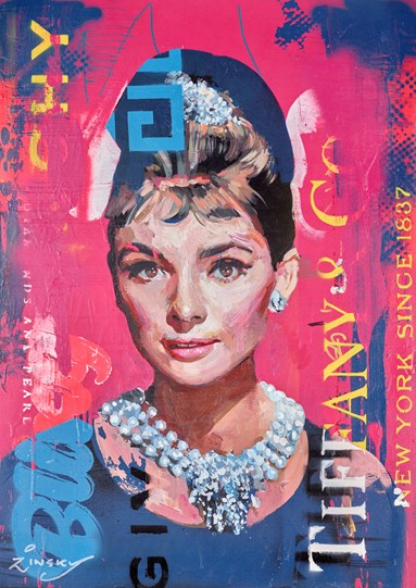 Audrey III by Zinsky - Original Painting on Board