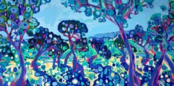 Eupeptic Landscape by Michael Rumsby - Original Painting on Stretched Canvas sized 20x39 inches. Available from Whitewall Galleries