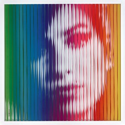 Amy Winehouse (Rainbow) by VeeBee - Original sized 19x19 inches. Available from Whitewall Galleries