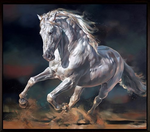 Conquistador by Debbie Boon - Framed Original Painting on Box Canvas