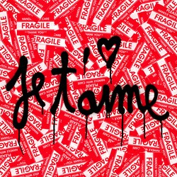 Je T'aime by Mr. Brainwash - Original Mixed Media on Paper sized 24x24 inches. Available from Whitewall Galleries