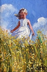 The Joy of Summer by Sherree Valentine Daines - Original Painting on Board sized 5x7 inches. Available from Whitewall Galleries