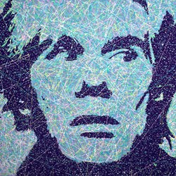 Warhol by Jim Dowie - Original Painting on Box Canvas sized 36x36 inches. Available from Whitewall Galleries