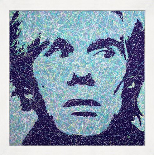 Warhol by Jim Dowie - Framed Original Painting on Box Canvas