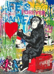 Everyday Life by Mr. Brainwash - Original Mixed Media on Paper sized 22x30 inches. Available from Whitewall Galleries