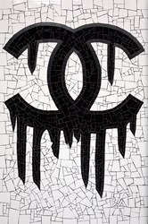Chanel Drips by David Arnott - Original Mosaic sized 24x36 inches. Available from Whitewall Galleries