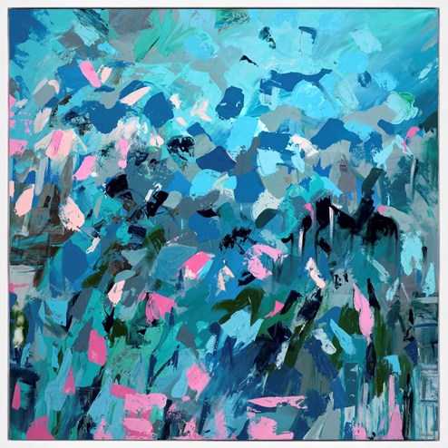 The Beauty in The Lonely by Lou Sheldon - Framed Original Painting on Box Canvas