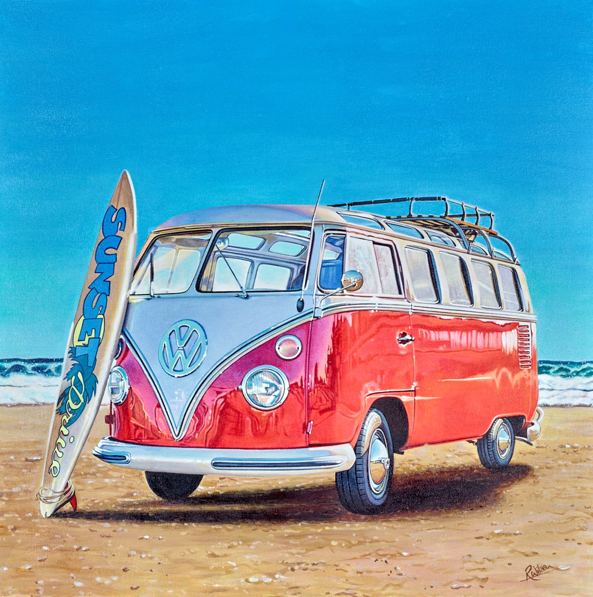 1967 VW Camper Van by Roz Wilson | Whitewall Galleries