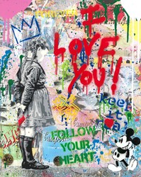 Artist Within by Mr. Brainwash - Original Mixed Media on Paper sized 16x20 inches. Available from Whitewall Galleries