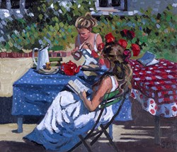 Lazy Days by Sherree Valentine Daines - Original Painting on Board sized 14x12 inches. Available from Whitewall Galleries