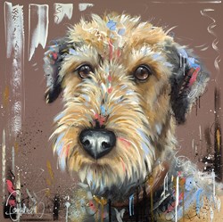 Earnest by Samantha Ellis - Original Painting on Box Canvas sized 30x30 inches. Available from Whitewall Galleries