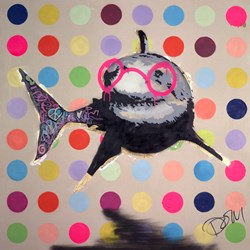 Seeing Spots by Dom Pattinson - Original Painting on Box Canvas sized 54x54 inches. Available from Whitewall Galleries