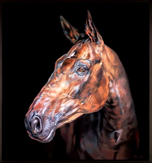 Cigar by Debbie Boon - Framed Original Painting on Box Canvas