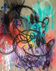 Twins by Mr. Oreke - Original Painting on Stretched Canvas sized 28x35 inches. Available from Whitewall Galleries