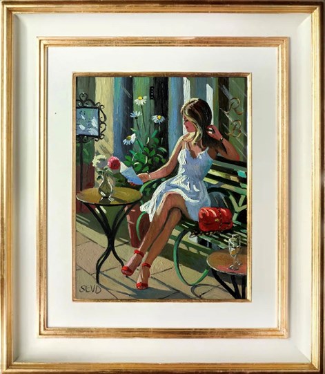 Champagne Moment by Sherree Valentine Daines - Framed Original Painting on Board