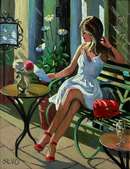 Champagne Moment by Sherree Valentine Daines - Original Painting on Board
