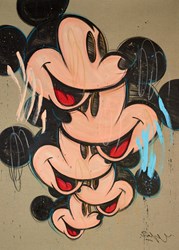 Mickey Accumulation by Mr. Oreke - Original Painting on Stretched Canvas sized 29x41 inches. Available from Whitewall Galleries