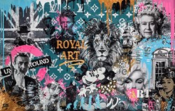 Royal Art - Icons by Yuvi - Original Painting on Stretched Canvas sized 48x30 inches. Available from Whitewall Galleries