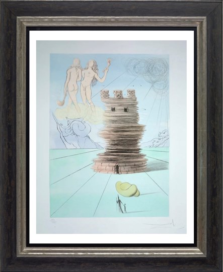 Simeon from The Twelve Tribes of Israel, 1973 by Salvador Dali - Framed Drypoint with etching and pochoir in colours