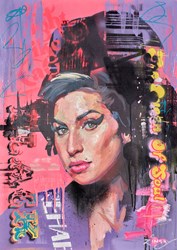 Amy II by Zinsky - Original Painting on Board sized 20x28 inches. Available from Whitewall Galleries