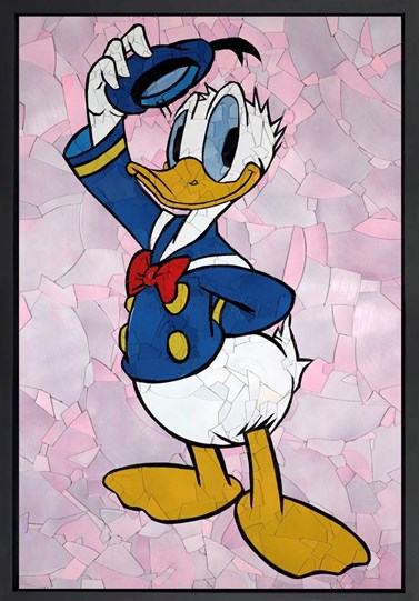 Donald Duck by Ed Chapman - Framed Original Mosaic