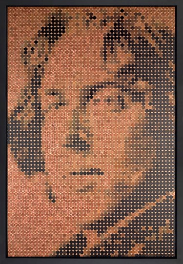 Oscar Wilde by Ed Chapman - Framed Original Mosaic