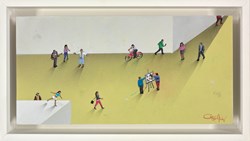 Block Party by Craig Alan - Original Painting on Board sized 12x6 inches. Available from Whitewall Galleries