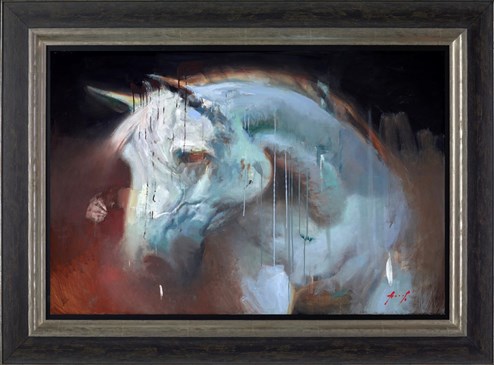Shinme - Hybrid by Christian Hook - Framed Original Painting on Box Canvas