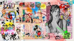 Love Is The Answer by Diederik Van Apple - Mixed Media on Aluminium sized 66x33 inches. Available from Whitewall Galleries