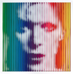 David Bowie-Rainbow by VeeBee - Original sized 19x19 inches. Available from Whitewall Galleries