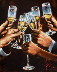 Celebration by Fabian Perez - Original Painting on Stretched Canvas sized 16x20 inches. Available from Whitewall Galleries