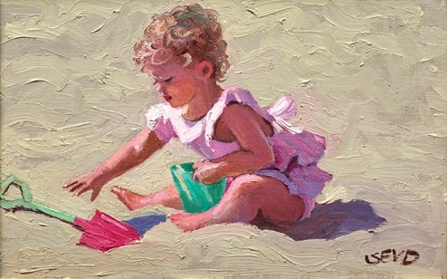 Pretty in Pink by Sherree Valentine Daines - Original Painting on Board
