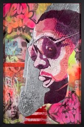 Jay York by Dan Pearce - Original Mixed Media on Board sized 32x50 inches. Available from Whitewall Galleries