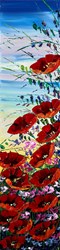 Lest We Forget II by Maya - Original Painting on Box Canvas sized 12x48 inches. Available from Whitewall Galleries