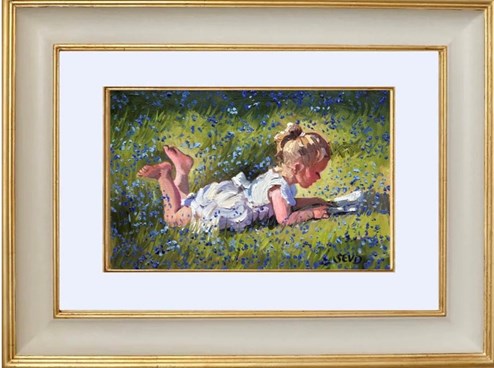Lazy Days by Sherree Valentine Daines - Framed Original Painting on Canvas