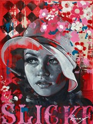 Twiggy by Zinsky - Original Painting on Stretched Canvas sized 18x24 inches. Available from Whitewall Galleries
