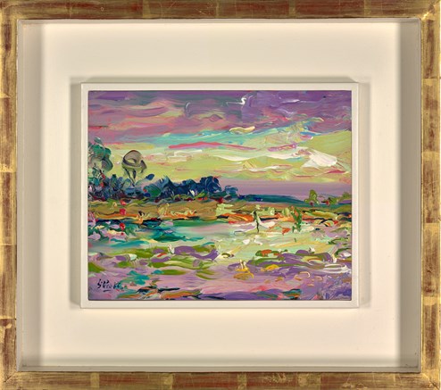 Gordon's Lake, Foxhill 2022 by Jeffrey Pratt - Framed Original Painting on Board