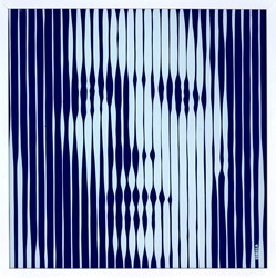 David Bowie-Electric Blue by VeeBee - Original sized 19x19 inches. Available from Whitewall Galleries