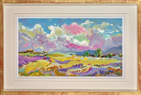 Lavender, Close by Aurel by Jeffrey Pratt - Framed Original Painting on Board