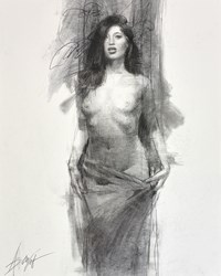 Estimation by Henry Asencio - Original on Paper sized 19x24 inches. Available from Whitewall Galleries