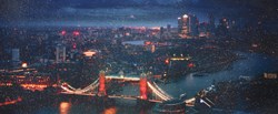 This is London by David Drebin - C-Type Print with Diamond Dust sized 60x25 inches. Available from Whitewall Galleries